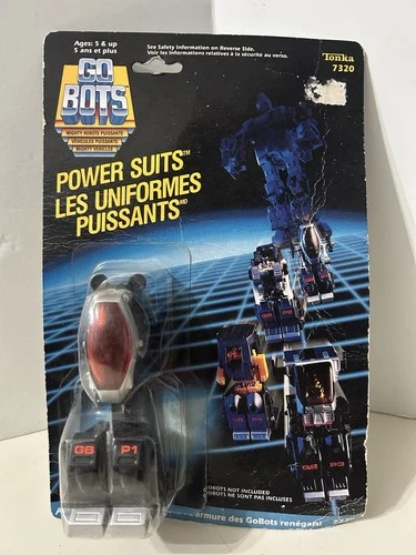 New GoBots Power Suit GB P1 Tonka 1985 on French Card