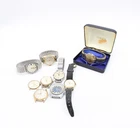 F x8 Vintage Gents Mechanical Wristwatches Inc Boxed Timex, Smiths, Newmark Etc