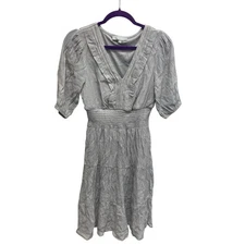 J. Gee women’s cottagecore fairy dress gray tiered size medium whimsical