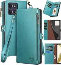 1. For Moto G Power 2026 Power 2025 Play 2025 Wallet Case Zipper Credit Card