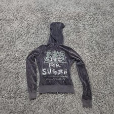 Vintage Y2K Juicy Couture Live For Sugar Hoodie Intentional Distressed Graphic