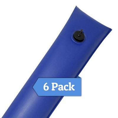Pool Choice 25 Gauge 8' Single Chamber Water Tube - Blue 6 pack