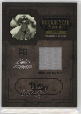 2005 Donruss Timeless Treasures Rookie Materials Year /100 Scott Rolen HOF 0os7