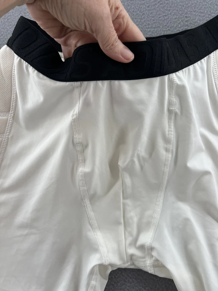 Pantalones Cortos de Compresión Acolchados Adidas Para Hombre Grandes Blancos Climalite Fútbol Béisbol Foto 3 de 4