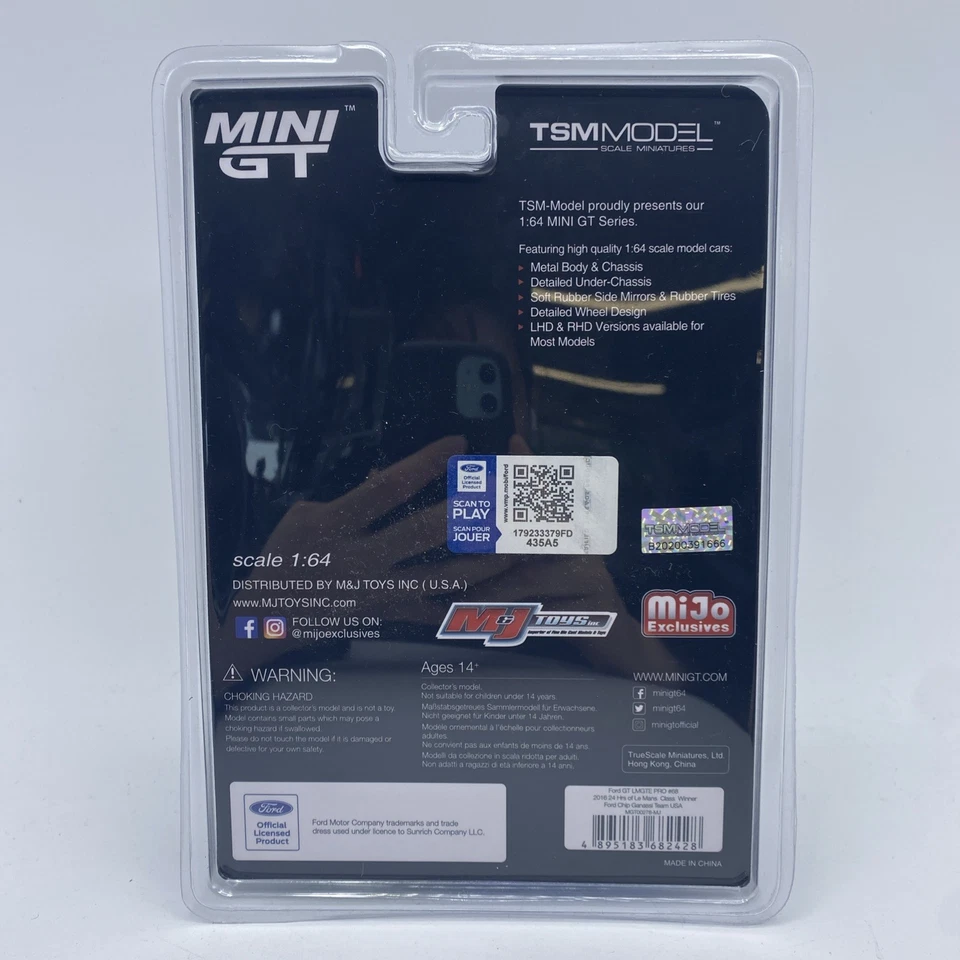 1/64 MINI GT FORD GT LMGTE PRO #68 2016 24H LE MANS CLASS WINNER GANASSI TEAM - Image 2 of 4