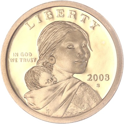 2008 S Native American Sacagawea Dollar Gem DCam Proof See Pics D205