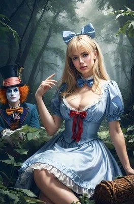 Alice DOUBLE SIDED - Deviant Nation Ltd 100 W/CoA -Art Book