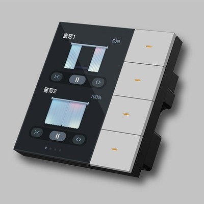 JA 3,5 Zoll Smart Switch mit Touchscreen 4 anpassbare Szenen 8 Modi