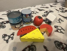 Melissa  Doug Cut  Slice Wooden Play Food Set excellent condition 