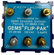GEMS ST-28196 Flip Pak 120V 5 Amp GEMS SENSORS DIVISION ST-28196
