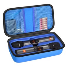 JBL Wireless Microphone Case for Dual Mic System - Travel Bag Blue