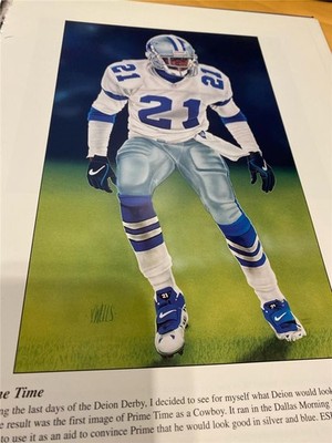 PRIME TIMEINSIDE THE DALLAS COWBOYS BY VERNON WELLS 8''X10'' 1 PRINT 2 PICTURES