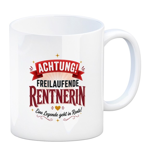 Kaffeebecher Rentnerin - Witzige Tasse Zum Ruhestand Kaffeetasse Mit Spruch:-image