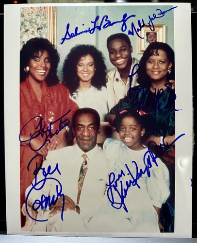 THE COSBY SHOW CAST SIGNED PHOTO 8X10 BILL COSBY AUTOGRAPH TEMPESTT BLEDSOE RARE