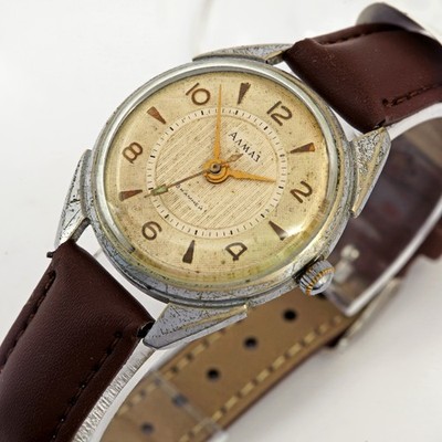 Original 1960s RARE ALMAZ Vostok 2809B Precision chronometer watch 18 Jewel USSR