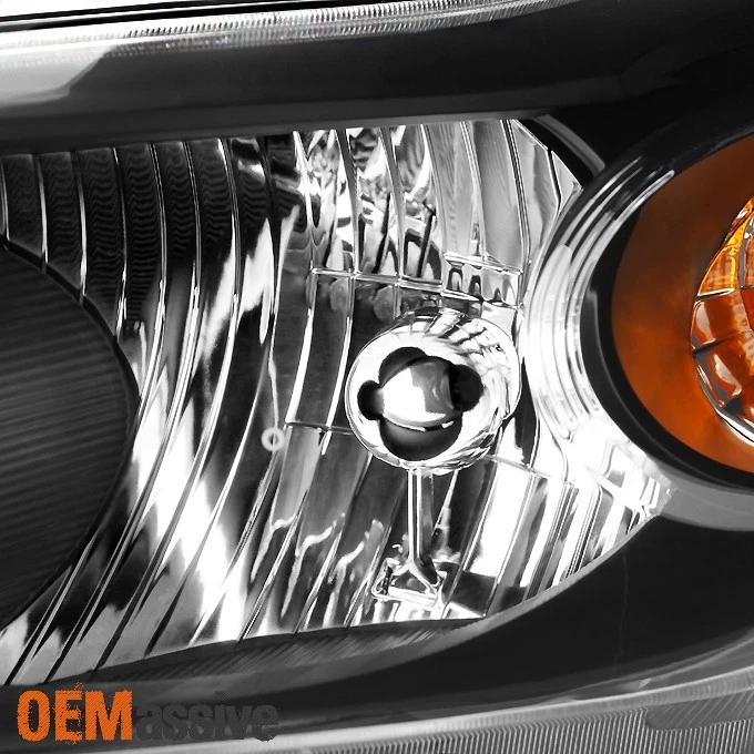 Fits 2009 2010 2011 2012 2013 Toyota Matrix Left+Right Side Black Headlights - Image 4 of 4