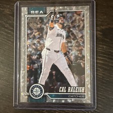 2026 Topps Series One Crackle Parallel, Cal Raleigh Seattle Mariners ￼￼￼
