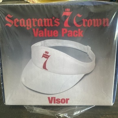 Seagram's Gin White Sun Visor Cap Vintage 