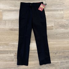 Dickies Pants Girl 12 Reg Black Stretch 5-Pocket Straight Leg Slim Fit New