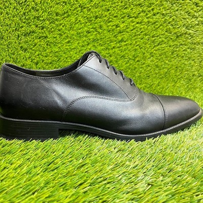 Cole Haan Hawthorne Mens Size 13 Black Casual Leather Cap 