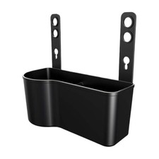 Car Headrest Seat Back Organizer with Cup Holder, Multifunction Hanging Black