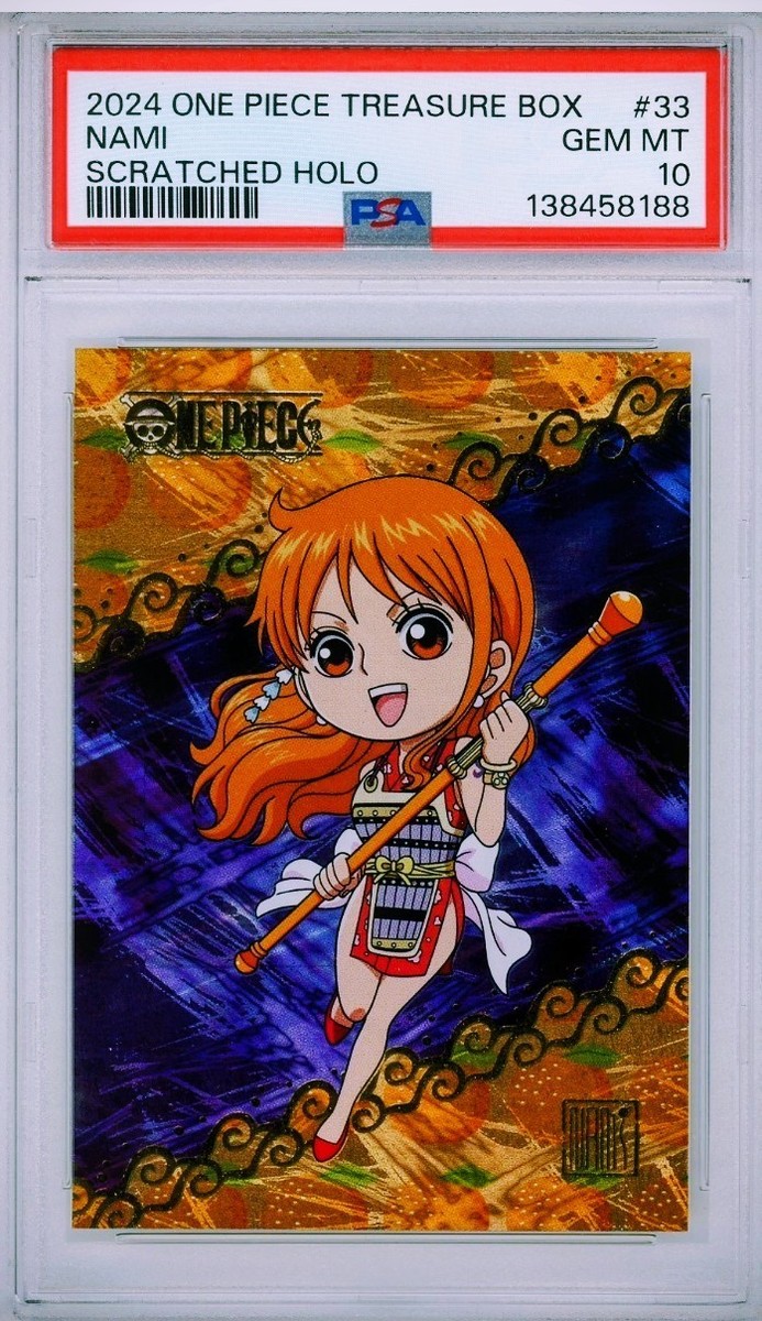 2024 Panini One Piece Treasure Box #33 NAMI Scratched Holo #'06/10