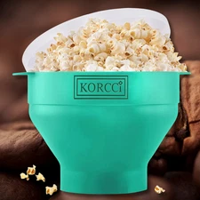 Microwave Silicone Popcorn Popper Maker Collapsible Bowl Hot Air Dishwasher Safe