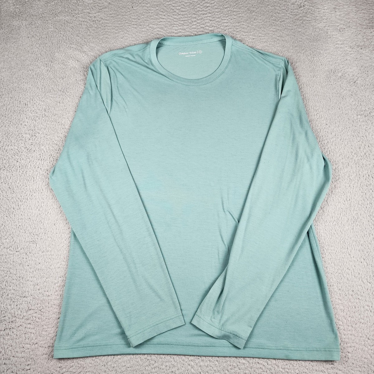 Outdoor Voices Shirt Mens Extra Large Green Gym Workout Running Outdoor