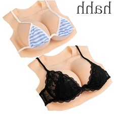 Realistic B-H Cup Silicone Breast Forms Breast Plate Fake Boobs For Crossdresser