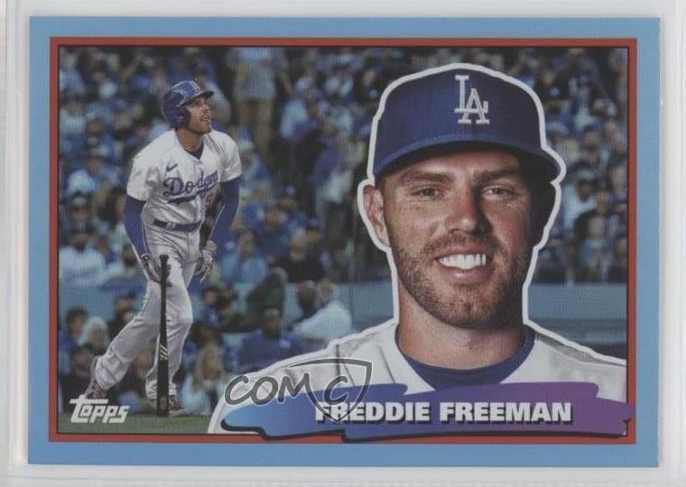 2022 Topps Archives 1988 Topps Big Foil Sky Blue Freddie Freeman #88BF-8 00br