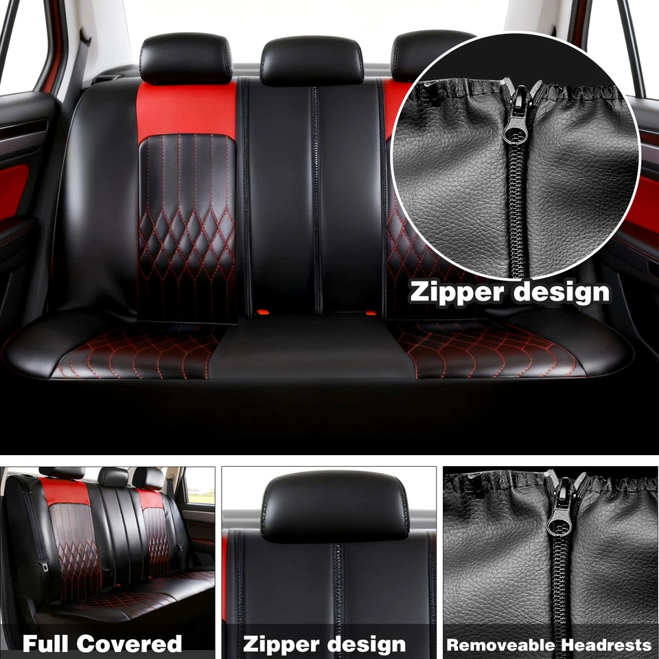 Leather Car Seat Cover Cushion For Toyota Avalon/Camry/Corolla/RAV4/Yaris/Tacoma - Image 3 of 4