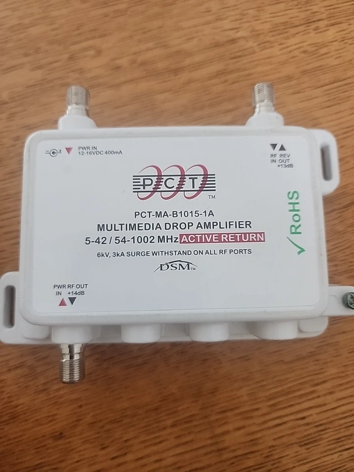 This Coaxial RG6 PCT Multimedia Drop Amplifier - PCT-MA-B1015-1A - Image 3 of 3