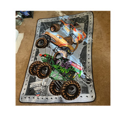 Collectible Monster Jam Features Grave Digger Kids Twin Fleece Blanket Throw