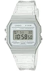 CASIO F-91WS-7JH Digital Watch Clear White Retro Alarm Quartz Japan New