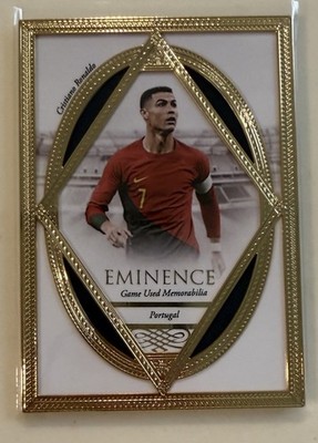 2023 Futera Unique Cristiano Ronaldo Gold Frame Eminence Game Worn Jersey  /12