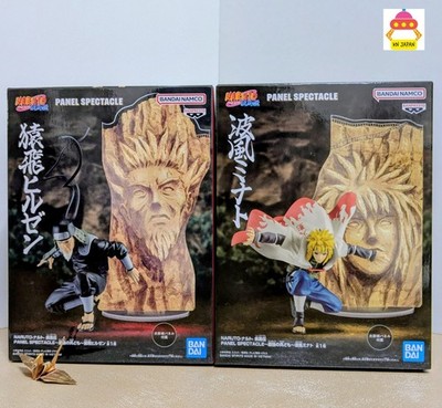 Naruto PANEL SPECTACLE Minato　Namikaze Hiruzen Sarutobi Figuren BANDAI Aus Japan