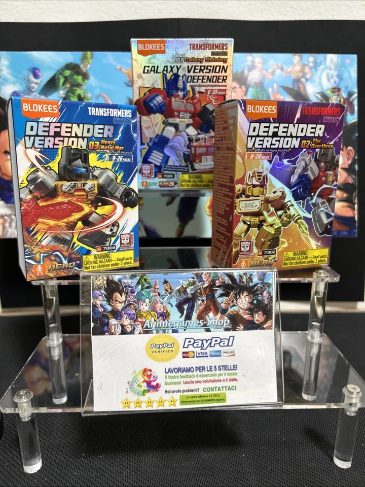 Transformers 🦾Blokees Galaxy Version Defender Model Kits Set 3 Box Nuovi✅ - Immagine 2 di 4