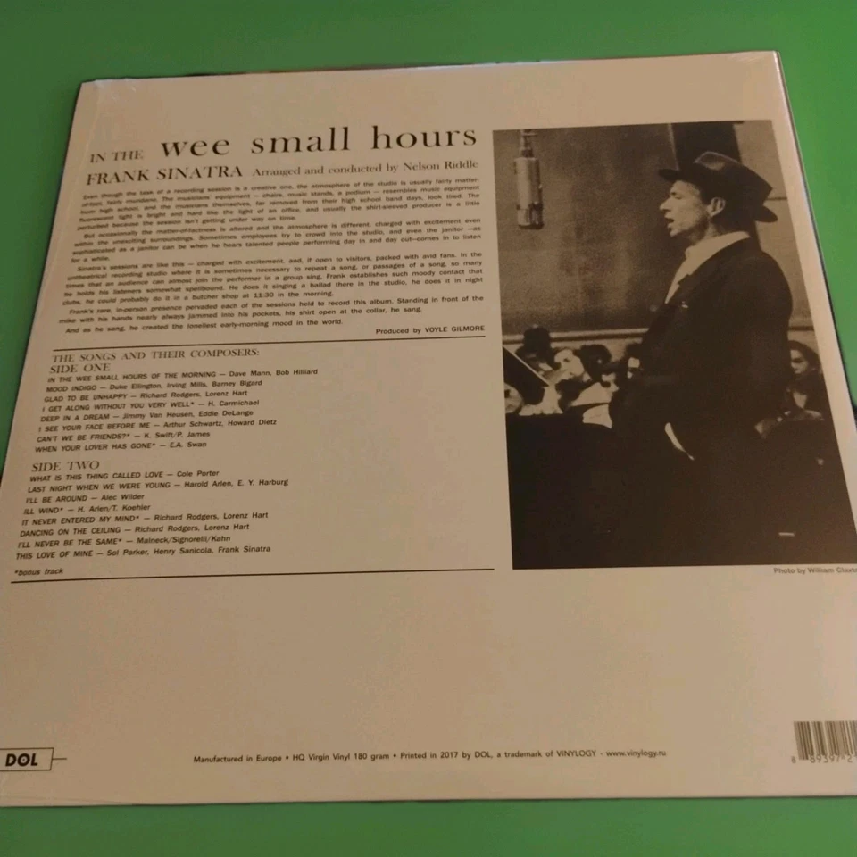 In the Wee Small Hours-Deluxe 180G Vinyl with Bonus Track Sinatra, Frank (2017) - Image 3 of 3