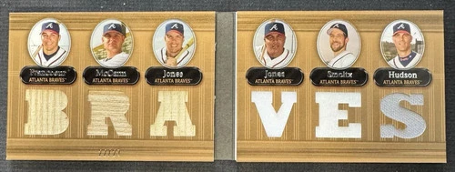 2007 Topps Triple Threads Double Combo Relics /27 Francoeur McCann Jones Smoltz