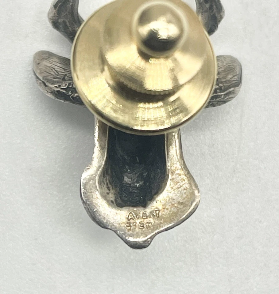 Vintage Retired James Avery Rare Silver 925 Buck /Deer /Antelope /Gazelle Pin - Image 3 of 4