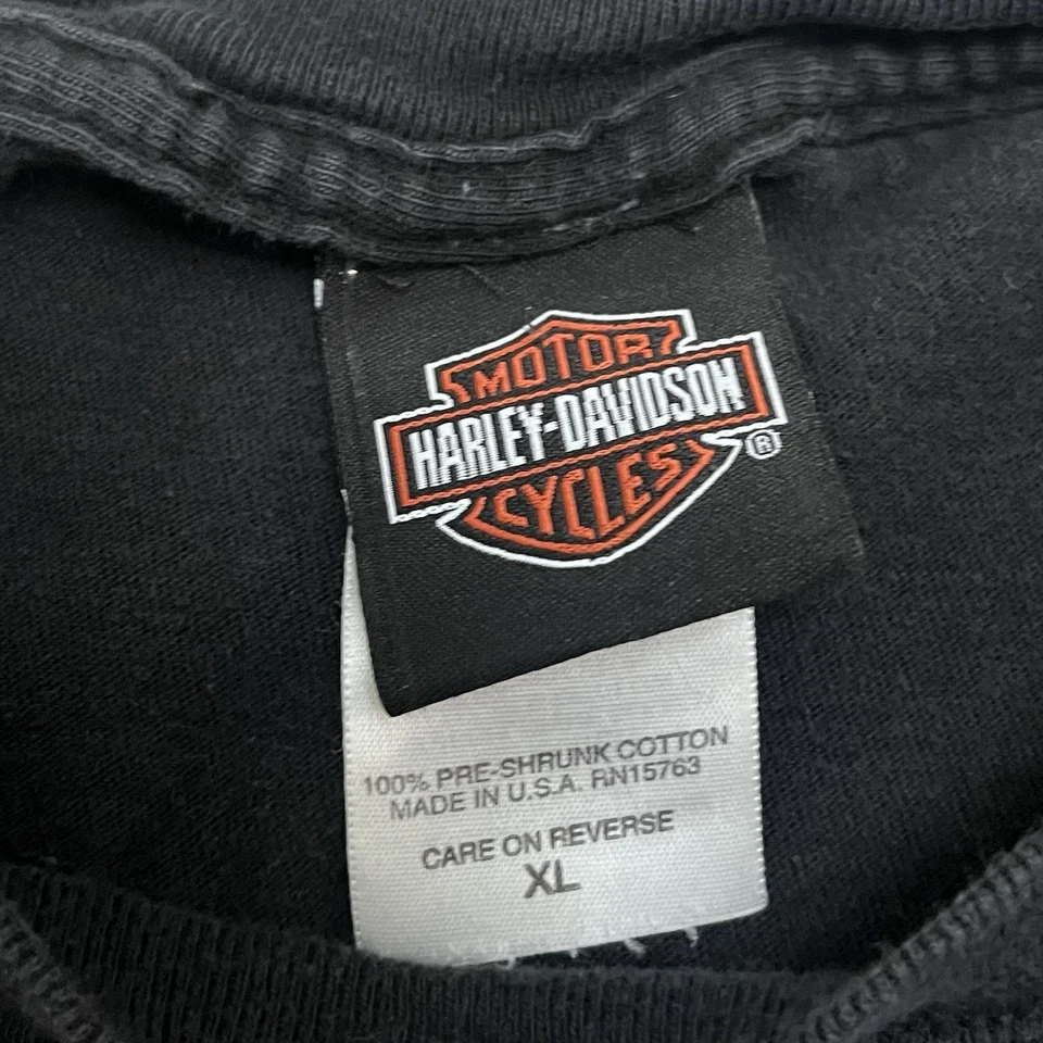 Camisa De Colección Harley Davidson Manga Larga Flames Ride it Hot Biker XL Redwood Foto 4 de 4