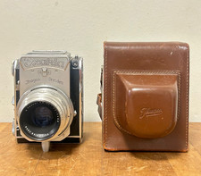 RARE EXAKTA 66 VERTICAL MEDIUM FORMAT 6X6 VINTAGE CAMERA WORKING w TESSAR 80/2.8