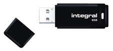 INTEGRAL - Clé USB 2.0 Noire, 8 Go