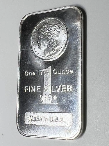 1 oz. Highland Mint Silver Bar - Morgan Dollar Design .999+ Fine