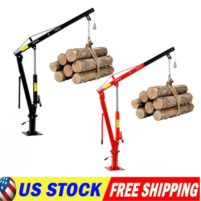 #ad Hydraulic Pickup Truck Crane 2000 Lbs Folding Truck Mounted Bed Jib Crane Hoist $179.59