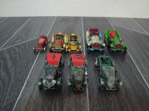 8 Matchbox Models Of Yesteryear Spares/Repairs   3 Bentley, 1 Bugatti, 2 Mercer - Picture 1 of 4