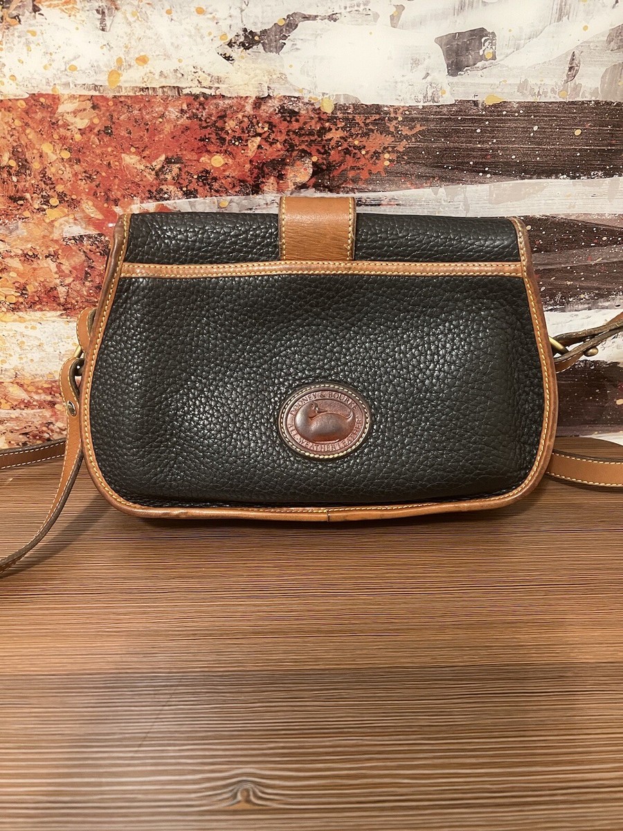 Dooney & Bourke Black Leather All Weather Leather Crossbody Bag
