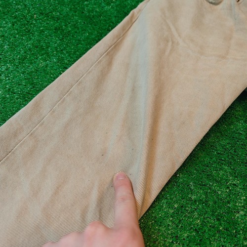 Nudie Jeans Uomo 30x32 Slim Dritto Beige Bottone Fly Velluto a coste Velluto ... - Foto 8 di 20