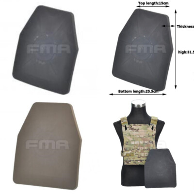 FMA Dummy SAPI Ballistic Plate for Tactical Vest TB965 BK / DE | eBay