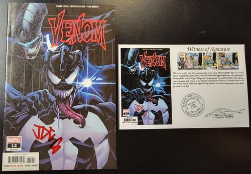 Venom (2018) #12 SIGNED by Joshua Cassara with Notarized Witness of Signature